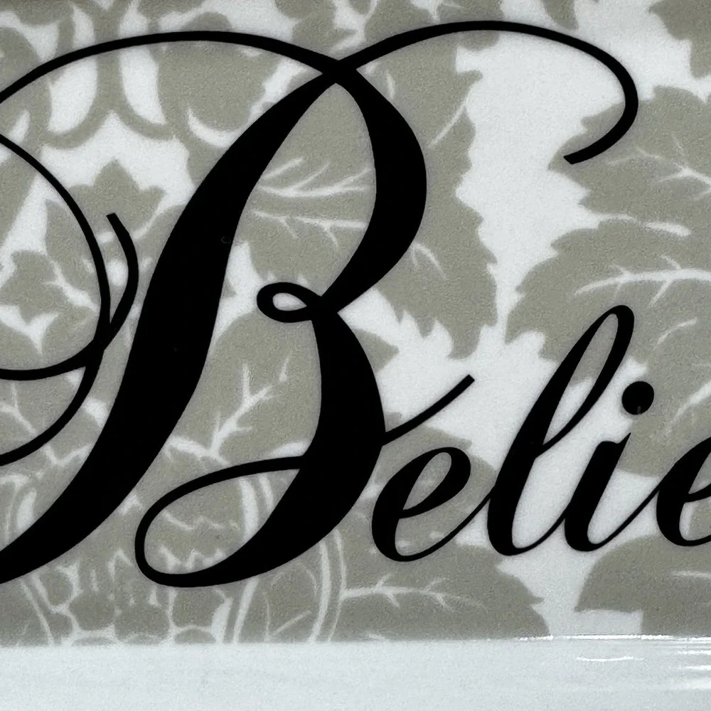 Believe St. Nicholas Square Christmas/ INSPIRATIONAL Serving Tray And Snack Dish